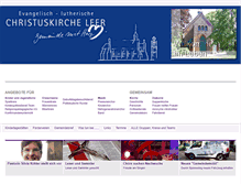 Tablet Screenshot of christuskirche-leer.de